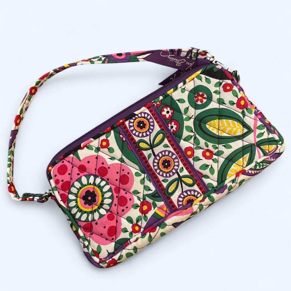 Vera Bradley "Viva la Vera" floral adjustable wristlet and bag